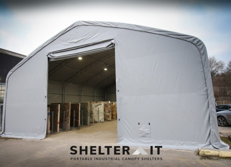 DT12 PVC Fabric Shelter Tent with ShelterIt Logo