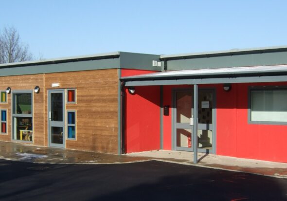 Cabinlocator Ltd - Modular temporary classroom installed on site in Yorkshire