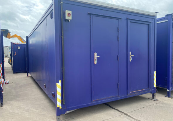 Used Blue Portakabin Portable Building Toilet Block for Sale, Hire or Finance